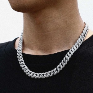 10MM Two Rows Cuban Chain