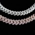 15MM Two Rows Cuban Chain Necklace