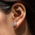 9mm Cluster Flower Stud Earrings