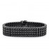 4MM 4 Rows Black Tennis Bracelet