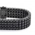 4MM 4 Rows Black Tennis Bracelet